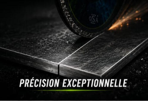 Précision exceptionnelle Scène de découpe montrant un disque Snake Performance NORMFEST produisant une finition parfaitement droite.